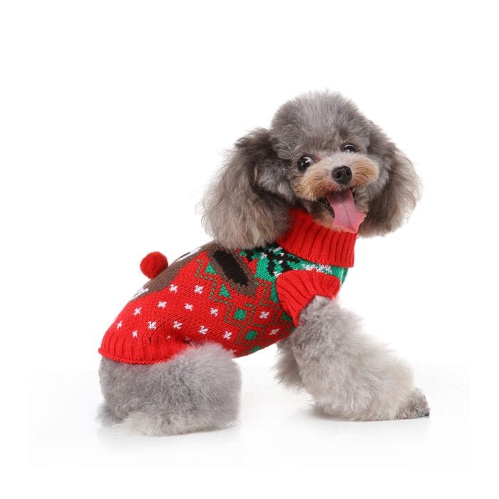 Festive Dog Sweater for Christmas – Soft and comfortable materials for your pup’s comfort.