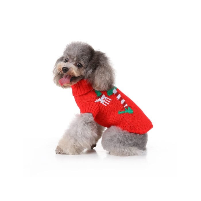 Christmas Sweater for Dogs – Easy slip-on design for quick holiday readiness.