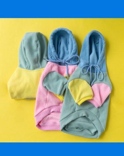 Color-Block Fleece Dog Hoodie
